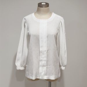 70’s Vintage Women’s Seprets Brand White Long Puff Sleeve Blouse Size S/M